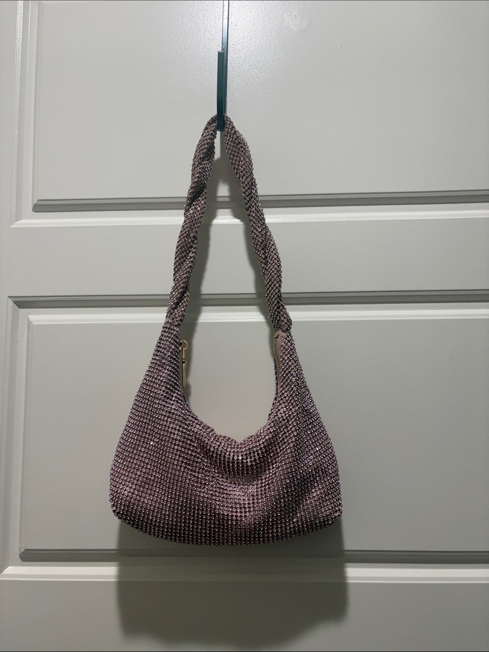 Lavender Pinkish Purple Rhinestone Bag